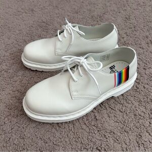 Dr. Martens 1461 For Pride White Leather Oxford Shoes Mens 7 Womens 8